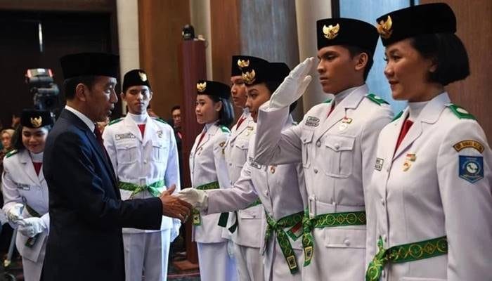 Pengurus PPI Protes 18 Anggota Paskibraka Nasional Lepas Hijab Saat Dikukuhkan Presiden Jokowi di IKN