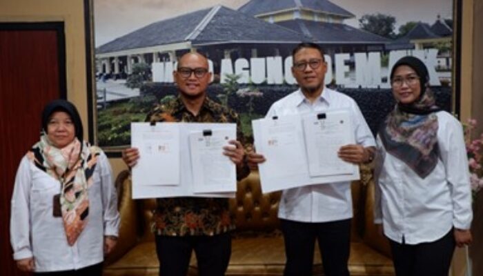 BRI Cabang Demak dan Kantor Pertanahan Kabupaten Demak Tandatangani Kerja Sama Penyaluran Gaji dan Layanan Perbankan