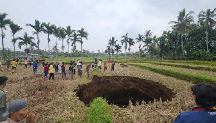 Lubang Raksasa Muncul Tiba-tiba di Sumatra Barat, Ahli Ungkap Penyebabnya