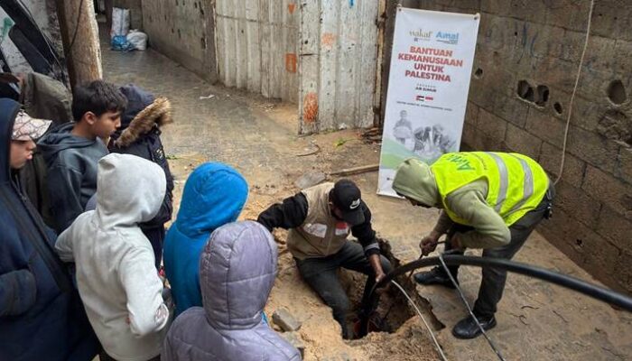 Solidaritas Indonesia di Gaza: AMAL dan Wakaf Salman Beri Akses Air Bersih untuk 1.500 Warga