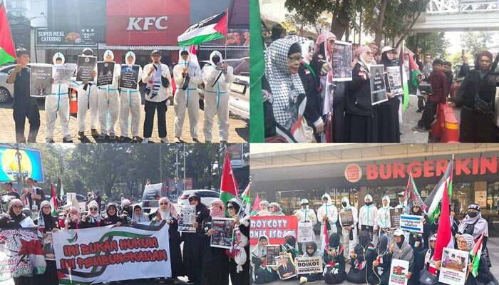 Aksi Di Depan Gerai Restoran Cepat Saji, Massa ABABIL Kembali Serukan Boikot Israel