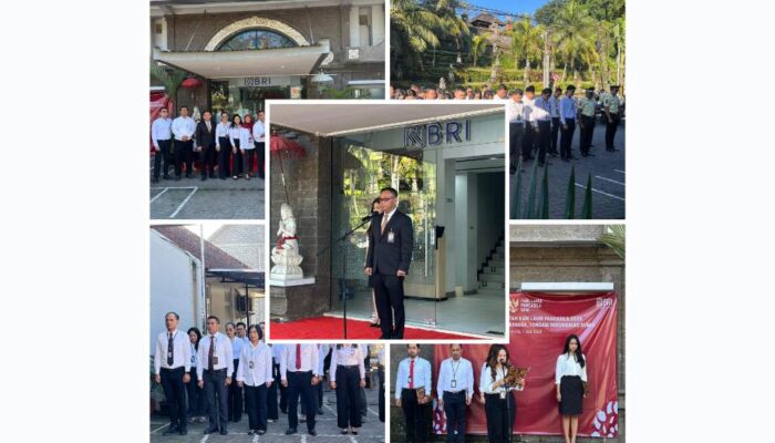 Khidmat dan Penuh Makna, BRI BO Ubud Gelar Upacara Hari Lahir Pancasila