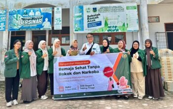 Mahasiswa Magister Kesehatan Masyarakat USU Gelar Edukasi Bahaya Rokok di SMPN 9 Tebing Tinggi