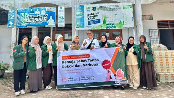 Mahasiswa peminatan Promosi Kesehatan dari Program Pascasarjana Magister Kesehatan Masyarakat Fakultas Kesehatan Masyarakat Universitas Sumatera Utara