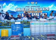 Terbesar dalam Sejarah: Operasi Gabungan BNN Sita 2,6 Ton Metamfetamin Cair Senilai Rp8,5 Triliun dari Kapal Berbendera Tanzania di Perairan Karimun