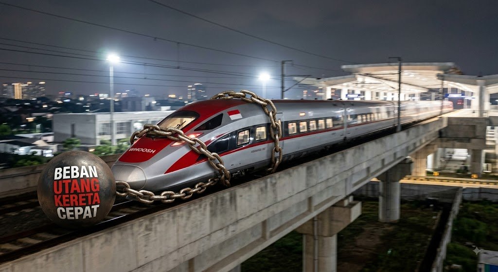 Ilustrasi kereta cepat