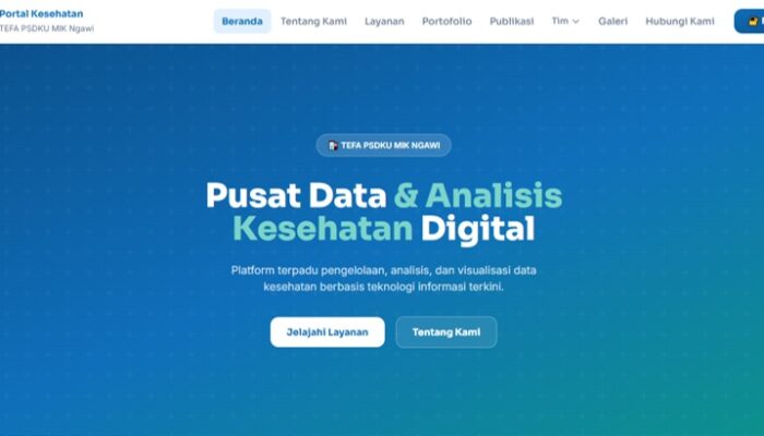 PSDKU MIK Polije Ngawi Kembangkan Web Portal Pusat Data dan Analisis Kesehatan Sebagai Media Informasi Digital Rintisan TeFa