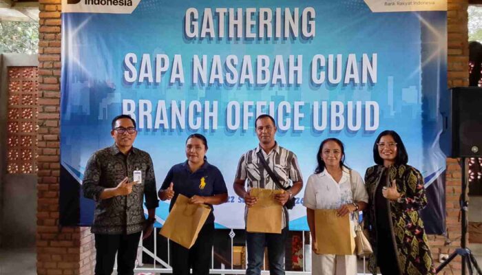 Apresiasi Nasabah dan Agen BRILink, BRI BO Ubud Gelar Gathering “Sapa Nasabah Cuan”
