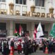 Peringati Tiga Tahun Thufanul Aqsha, Massa ABABIL Gelar Aksi Depan Gedung Merdeka Bandung