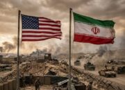 Ilustrasi konflik AS vs Iran